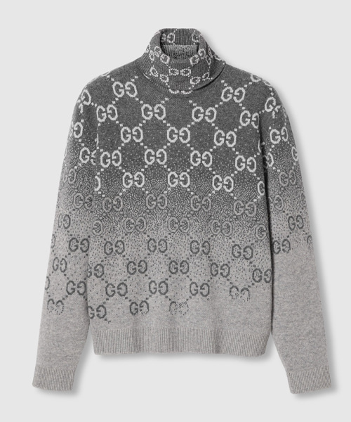 GG 자카드 울 스웨터