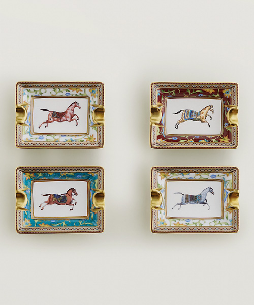 CHEVAL D`ORIENT SET OF 4 MINI 애쉬트레이