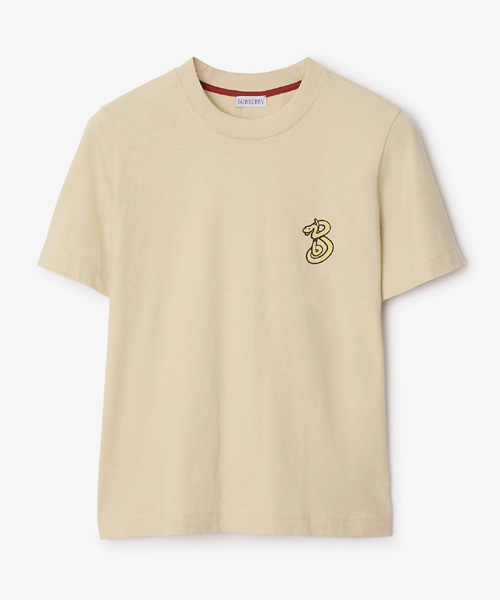 B 스네이크 코튼 티셔츠