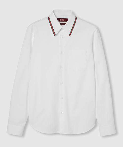 웹 디테일 옥스포드 코튼 셔츠