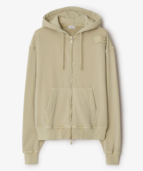 코튼 블렌드 지퍼 후디