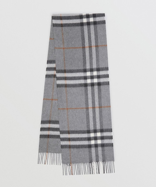 클래식 체크 캐시미어 스카프