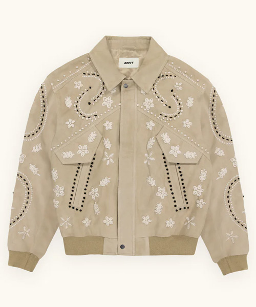 파피 스웨이드 봄버 자켓