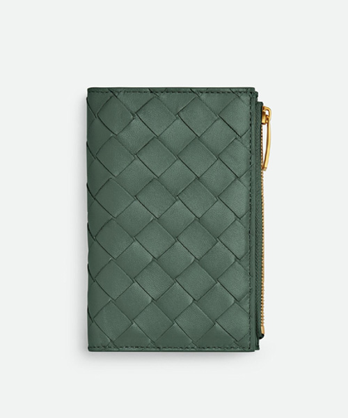 미디엄 인트레치아토 폴더형 지갑
