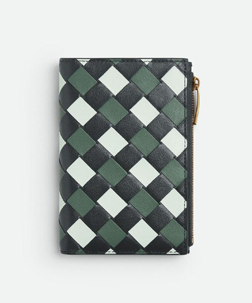 미디엄 인트레치아토 폴더형 지갑