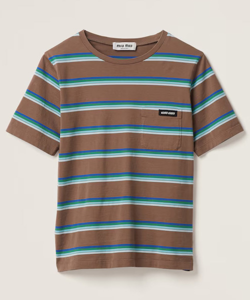 스트라이프 저지 티셔츠