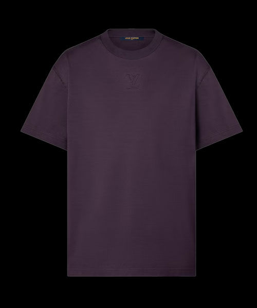 LV 엠보싱 코튼 티셔츠