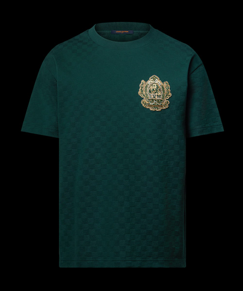 시그니처 패치 코튼 티셔츠