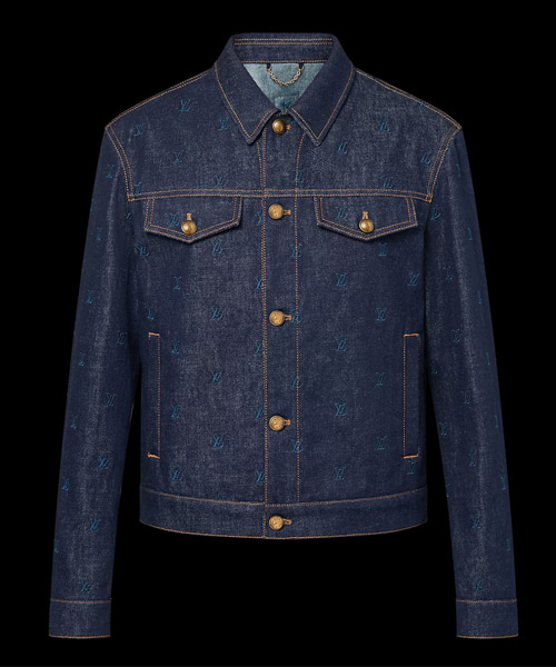 엠브로이더드 데님 블루종