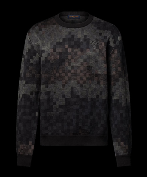 다모플라주 자카드 풀오버