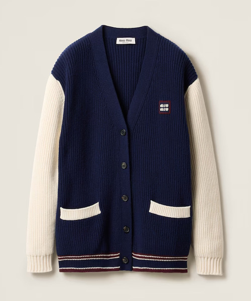 울 캐시미어 가디건