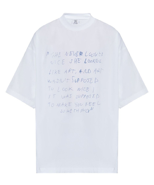 그래픽 프린트 코튼 티셔츠