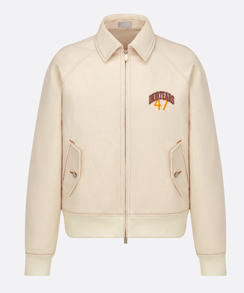 x DENIM TEARS디올 티어스 코튼 트윌 지퍼 블루종