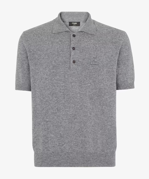 그레이 울 폴로 셔츠