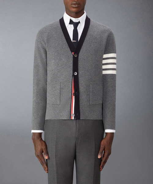 메리노 울 2 인 1 하프 4-바 가디건