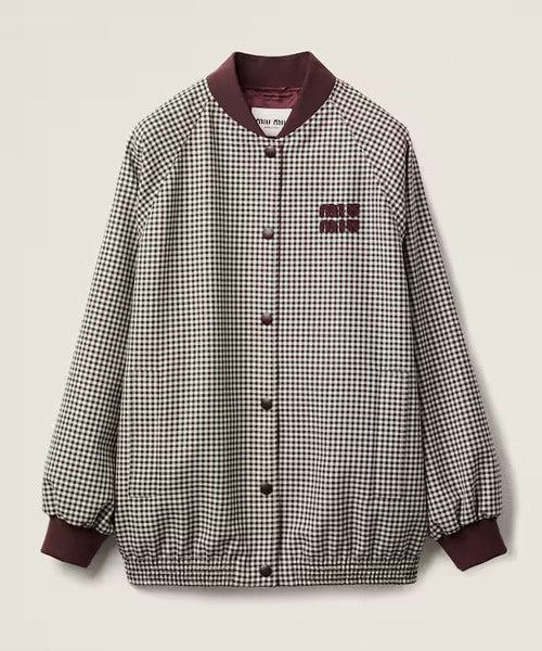 로고 아플리케 버튼업 봄버 재킷