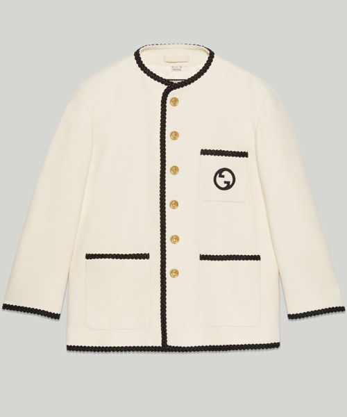 자수 레트로 트위드 재킷