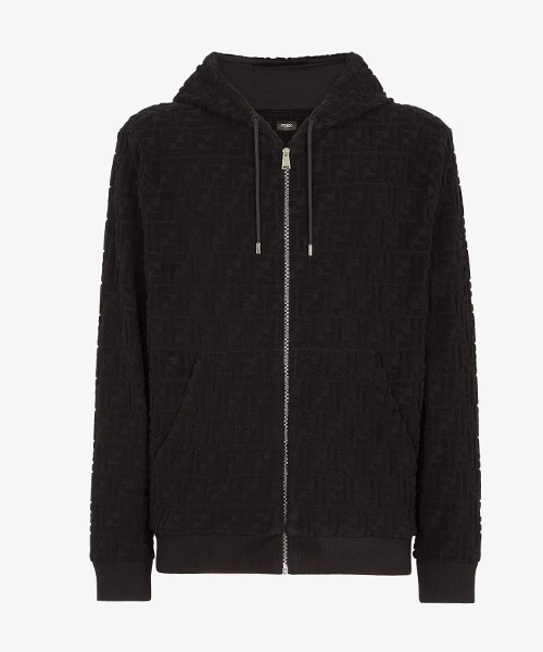 블랙 FF 테리 스웨트셔츠 자켓