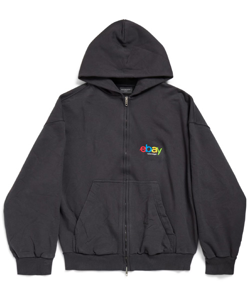 이베이 레귤러 핏 집업 후디