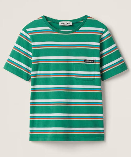 스트라이프 저지 티셔츠