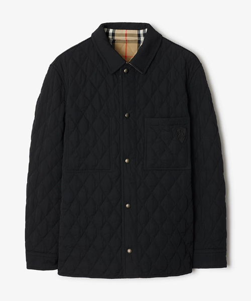 리버서블 퀄팅 나일론 오버셔츠 자켓