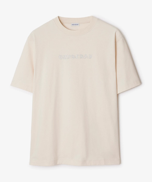 페이즐리 로고 코튼 티셔츠