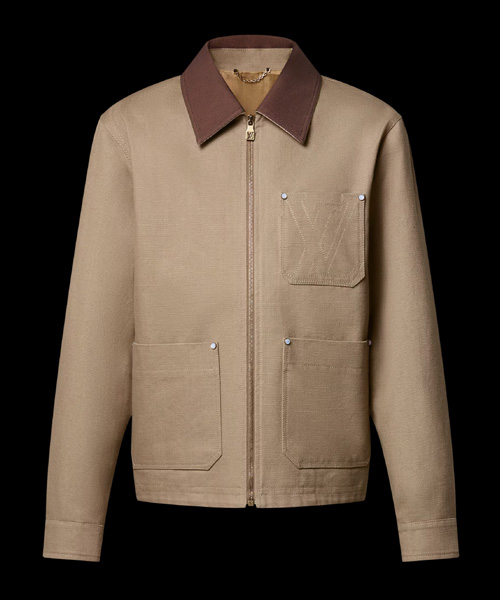 워크웨어 코튼 캔버스 블루종