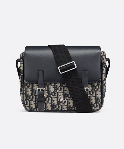 디올 오블리크 자카드 메신저 백