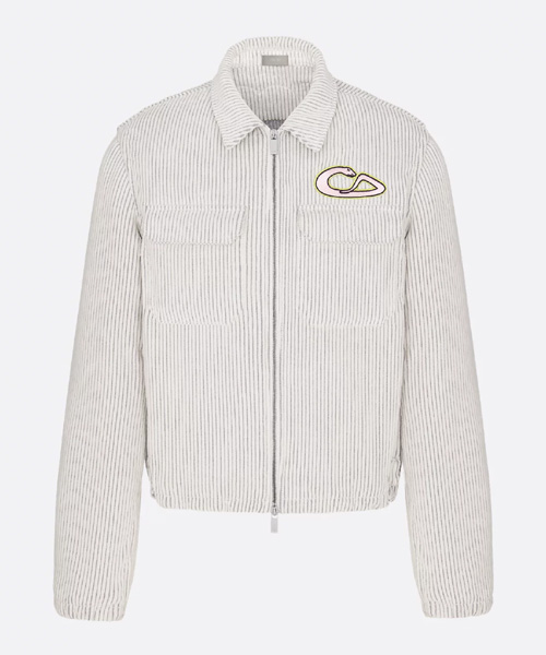 코듀로이 코튼 블렌드 지퍼 블루종 재킷