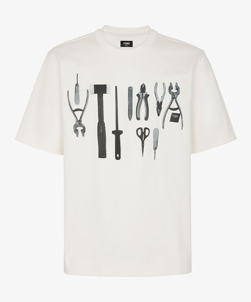 그래픽 프린트 코튼 저지 티셔츠