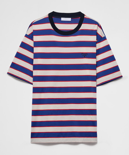 스트라이프 코튼 티셔츠