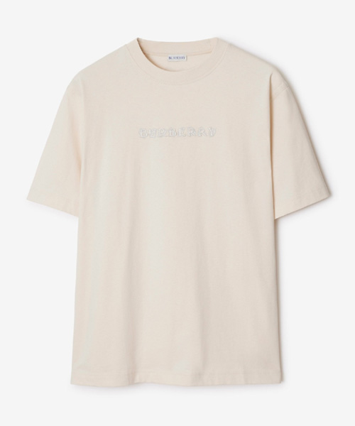 페이즐리 로고 코튼 티셔츠