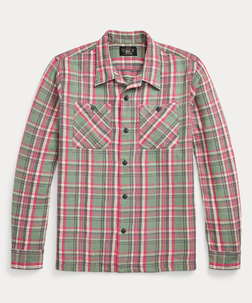 플래드 트윌 캠프 셔츠