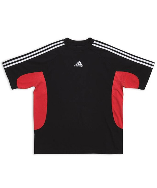 로고 자수 코튼 티셔츠