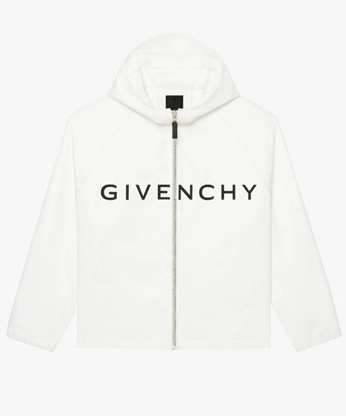 로고 프린트 나일론 윈드브레이커 자켓