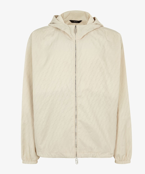 시그니처 로고 패턴 나일론 윈드브레이커