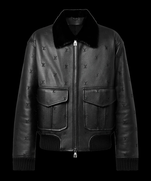 레더 에비에이터 밍크 칼라