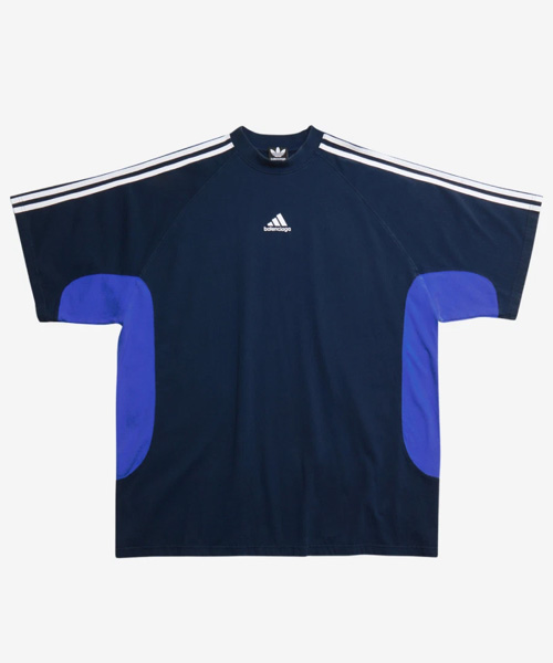 로고 자수 코튼 티셔츠