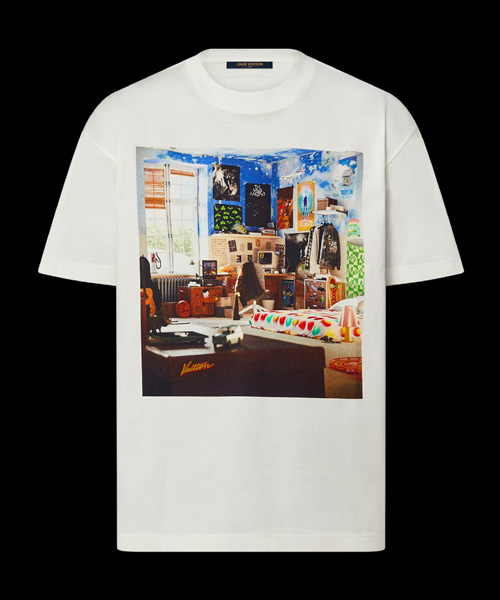 프린트 코튼 티셔츠