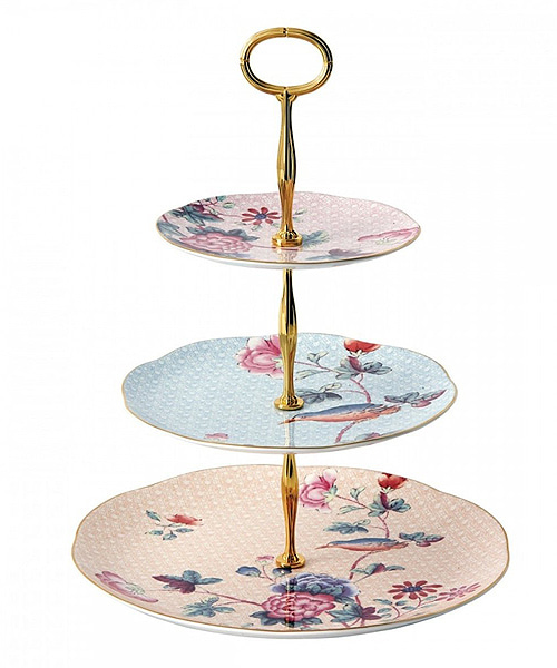 플라워 3단 케익스탠드