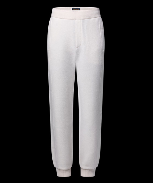 퀄티드 텍스처드 울 팬츠