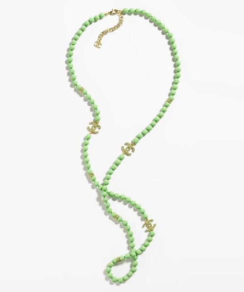 코스튬 펄 & 스트라스 네크리스