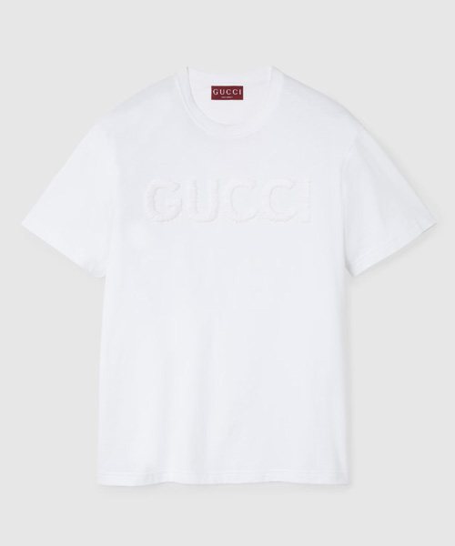 자수 코튼 저지 티셔츠