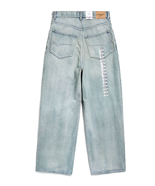 데님 사이즈 스티커 배기 팬츠
