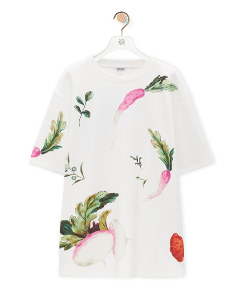 그래픽 프린트 코튼 티셔츠