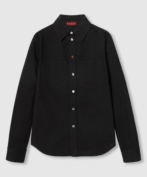 엠브로이더리 데님 셔츠