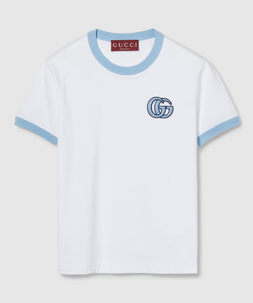 자수 코튼 저지 티셔츠