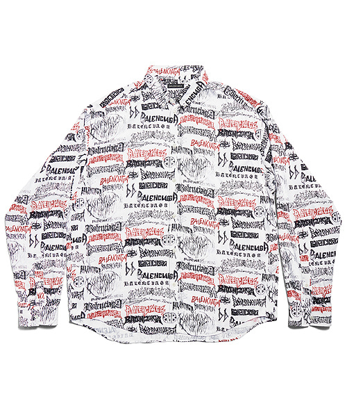 DIY 메탈 올오버 라지 핏 셔츠