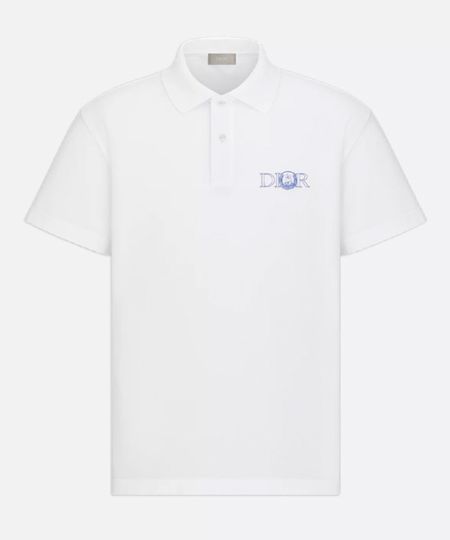 DIOR AND HYLTON NEL 코튼 피케 폴로 셔츠