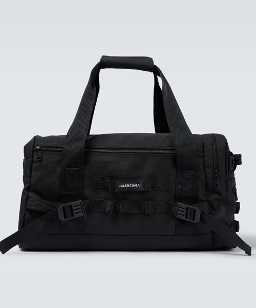 로고 자수 더플 백